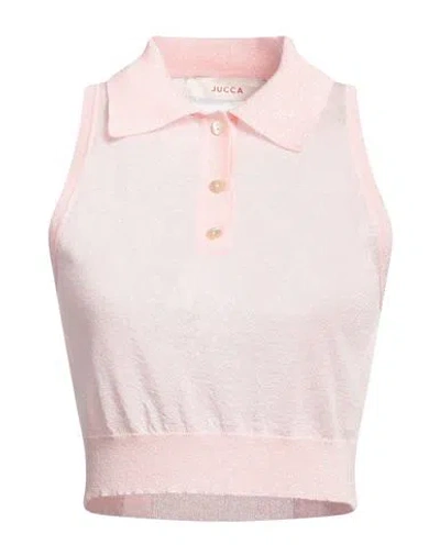 Jucca Woman Top Pink Size Xl Viscose, Polyamide, Polyester