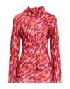 Jucca Woman Top Fuchsia Size 10 Viscose In Multi