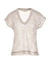 Jucca Woman Top Taupe Size 8 Polyester In Neutral