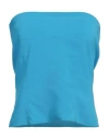 Jucca Woman Top Turquoise Size 8 Viscose, Elastane In Blue