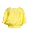 Jucca Woman Blouse Yellow Size 8 Polyester
