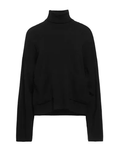 Jucca Woman Turtleneck Black Size M Virgin Wool In Black