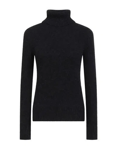 Jucca Woman Turtleneck Black Size S Alpaca Wool, Wool, Polyamide, Elastane