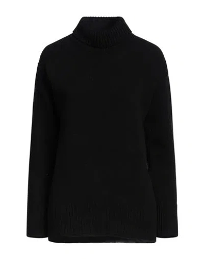 Jucca Woman Turtleneck Black Size Xs Virgin Wool In Black