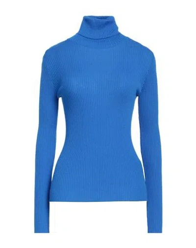 Jucca Woman Turtleneck Blue Size S Virgin Wool