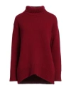 Jucca Woman Turtleneck Garnet Size M Wool, Polyamide, Cashmere In Red