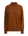Jucca Woman Turtleneck Camel Size L Cashmere In Brown