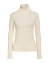 Jucca Woman Turtleneck Cream Size S Alpaca Wool, Wool, Polyamide, Elastane In White