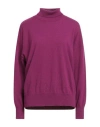 Jucca Woman Turtleneck Garnet Size S Cashmere In Purple