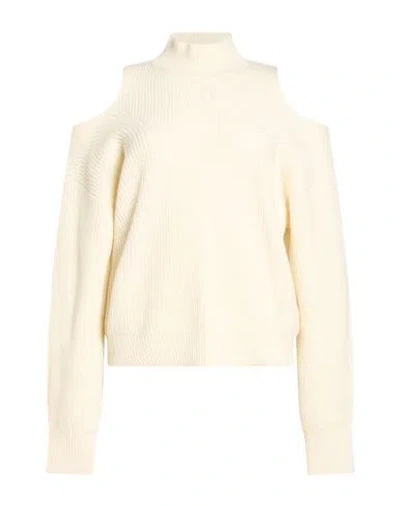 Jucca Woman Turtleneck Ivory Size M Virgin Wool In White