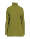 Jucca Woman Turtleneck Lime Green Size L Wool, Polyamide, Cashmere