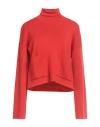 Jucca Woman Turtleneck Red Size L Virgin Wool