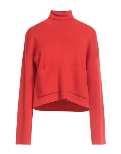 Jucca Woman Turtleneck Red Size L Virgin Wool