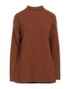 Jucca Woman Turtleneck Tan Size L Wool, Polyamide, Cashmere In Brown