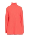 Jucca Woman Turtleneck Tomato Red Size M Wool, Polyamide, Cashmere