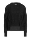 Jucca Woman Twin Set Black Size L Wool, Viscose, Polyamide, Metal, Cashmere