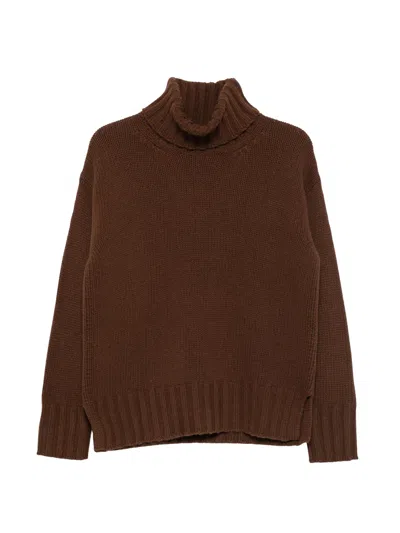 Jucca Women's Knit Turtleneck Sweater In Brown