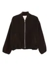 Jucca Zip-fastening Bomber Jacket In Brown