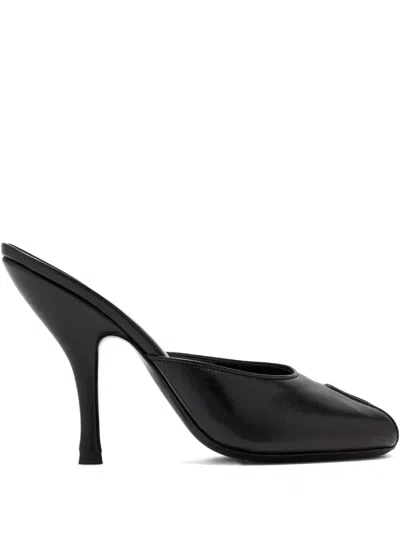 Jude 105mm Date Leather Mules In Black