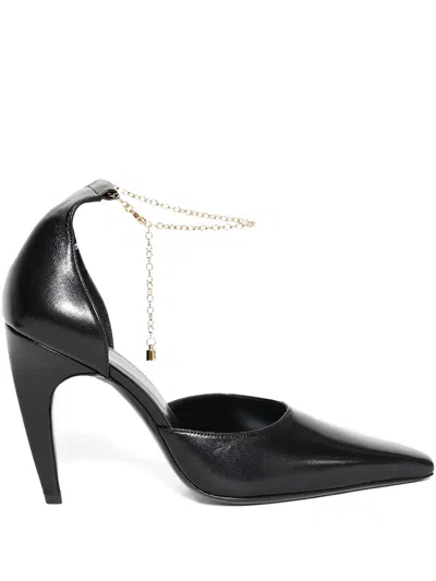 Jude 105mm Faith Chain Pumps In Black
