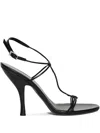 Jude 105mm Mixer Ankle-tie Heeled Sandals In Black