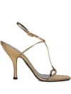 Jude 108mm Mixer Metallic Strappy Sandals In Gold
