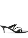 Jude 60mm Heath Mules In Black