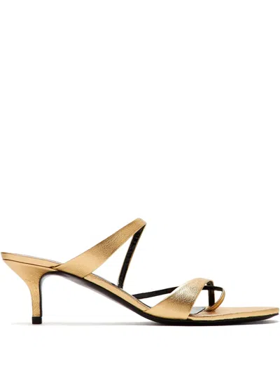 Jude 65mm Heath Sandals In Gold