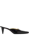 Jude 65mm Iris Mules In Black
