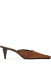 Jude 65mm Iris Mules In Brown