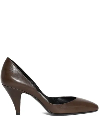 Jude 75mm Haze Pointed Pumps In Burgundy
