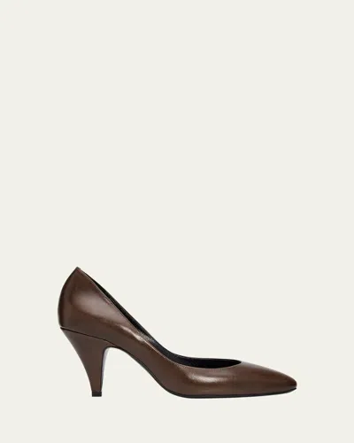 Jude 80mm Haze Leather Pumps In Brown