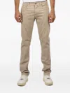 Jude Axe Button Jeans In Brown