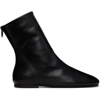 Jude Black Floor Ankle Boots