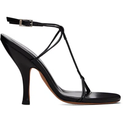 Jude Black Mixer Heeled Sandals