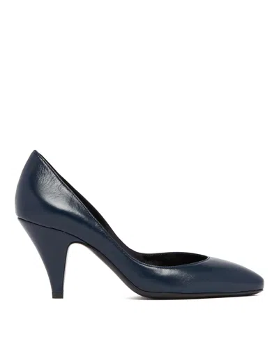 Jude Blue Leather Pumps