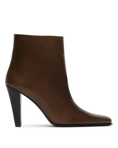 Jude Brown Leather Ankle Boots
