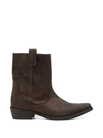 Jude Cas Western Cowboy Boots In Brown