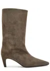 Jude Cave 40 Suede Mid-calf Boots In Brown