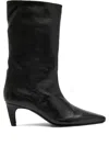 Jude Cave 60 Leather Mid-calf Boots In Black