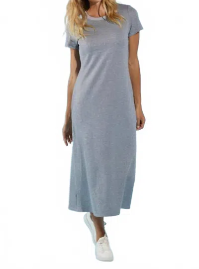 JUDE CONNALLY ALEXANDRA LUREX TERRY DRESS IN STARLIGHT GREY
