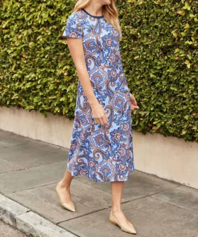 Jude Connally Alexandria Dress In Palm Beach Paisley In Multi