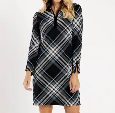 Jude Connally Anna Dress In Grand Plaid Black In Multi