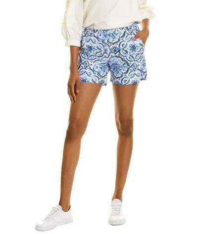 Jude Connally Ariel Shorts In Painted Tile Cobalt In Multi