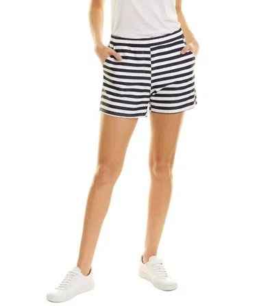 Jude Connally Ariel Shorts In Stripe Navy In White