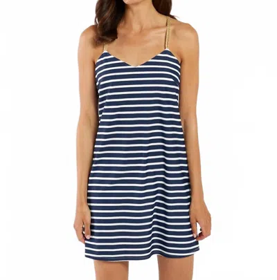 Jude Connally Bailey Mini Dress In Everyday Stripe Navy White In Blue