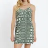 Jude Connally Bailey Moroccan Trellis Dress In Loden And Cream. In Multi