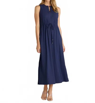 Jude Connally Bebe Midi Dress In Navy In Blue
