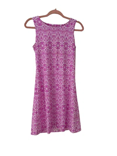 Jude Connally Beth Dress In Diamond Ikat Begonia In Purple