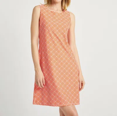 Jude Connally Beth Dress In Mini Links Geo Apricot
